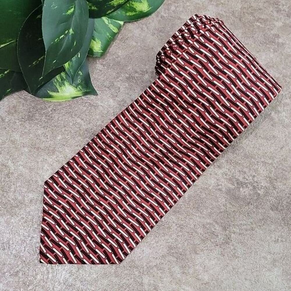 Barry Wells "A Different Slant" Men's Silk Geometric Vintage Necktie